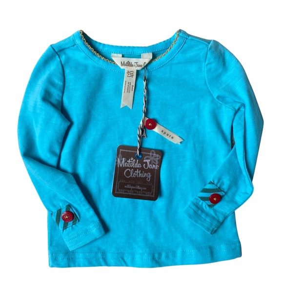 Matilda Jane 2-Piece Tee Lot - Jubilee Tee and Teal Tradition Tee - Size 3-6 - Picture 3 of 4